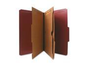Nature Saver Classification Folder Two Pocket 2 5 Cut Legal 10 Box Red