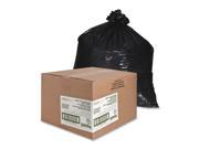 Nature Saver Trash Can Liners Rcycld 40 45 Gal 1.65Mil 40 X46 100 Box Black