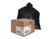 Nature Saver Trash Can Liners Rcycld 56 Gal 1.65Mil 43 X48 100 Box Black