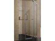 Clear Glass Shower Door w 2 Glass Shelves