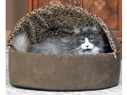 Thermo Kitty Bed in Mocha 16 in. Dia. x 14 in. H 1.7 lbs.