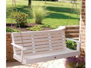 Weatherly 5 ft. Porch Swing in White Finish