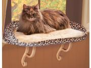 Deluxe Kitty Sill with Bolster Leopard