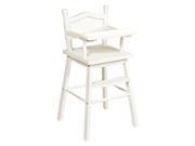 Doll High Chair in White Finish