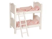 Doll Bunk Bed in White Finish