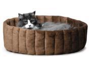 Cup Bed in Tan and Mocha 16 in. Dia. x 7 in. H 1 lbs.