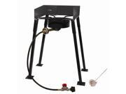 25 in. Tall Heavy Duty Portable Propane Single Burner Outdoor Cooker