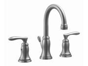 Madison Wide Spread 3 Hole Lavatory Faucet Satin Nickel