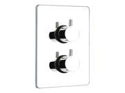 Luxe Valve w Square Plate Brushed Nickel