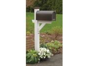 Hazleton Mailbox Post in White