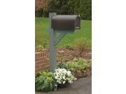 Hazleton Mailbox Post in Coastal Teak