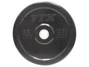 VTX 35 lb. Black Rubber Bumper Plate