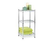 3 Tier Chrome Wire Shelving Tower