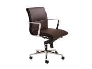 Leif Low Back Office Chair in Brown