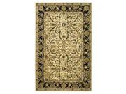 Traditional Woolen Rug in Ivory