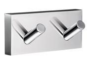 House Double Towel Hook in Polished Chrome Finish