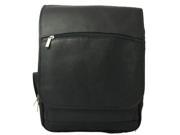 Large Computer Flap Over Leather Backpack w Inside Organizer Cafe