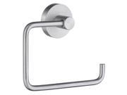 Home Euro Toilet Roll Holder in Brushed Chrome Finish