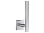 House Spare Toilet Roll Holder in Brushed Chrome Finish