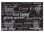 Cat Pet Placemat in Black and White