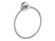 Home Towel Ring in Brushed Chrome Finish