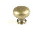 Hartford 1 1 4 in. dia. Solid Brass Knob Set of 10 Aged Silver