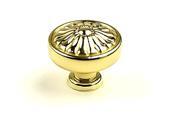 Hartford 1 1 4 in. dia. Solid Brass Knob Set of 10 Aged English
