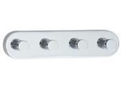 Loft Quadruple Towel Hook in Polished Chrome Finish