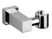 Jewel Faucets Solid Brass Modern Hand Shower Holder Brushed Chrome