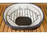 Oval Roaster Drip Pan Rack Set of 2