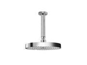 Jewel Faucets 8 in. Round Ceiling Mount Anti Lime Shower Head Polished Gold