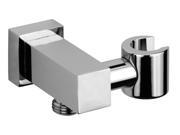 Jewel Faucets Solid Brass Modern Shower Wall Union Brushed Chrome