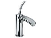 Jewel Faucets Single Joystick Handle Lavatory Faucet Antique Brass