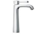 Jewel Faucets Single Lever Handle Tall Vessel Sink Faucet Polished Gold