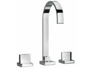 Jewel Faucets Two Lever Handle Widespread Lavatory Faucet Brushed Chrome