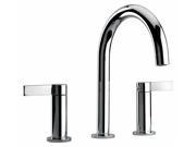 Jewel Faucets Two Lever Handle Widespread Lavatory Faucet Oil Rubbed Bronze