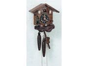 1 Day Small Rain Barrel Cuckoo Clock in Antique Finish