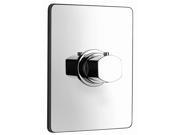 Jewel Faucets High Flow Thermostatic Valve Body and J15 Series Trim Brushed Chrome