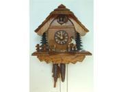 1 Day 9.5 in. Chalet Woodchopper Cuckoo Clock