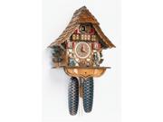 8 Day Black Forest House Cuckoo Clock w Peddler Arm