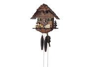 1 Day Wooden Cuckoo Clock in Antique Finish
