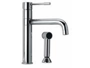 Jewel Faucets Modern Single Lever Handle Two Hole Kitchen Faucet w Side Sprayer Oil Rubbed Bronze