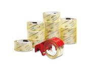 3M Heavy Duty Tape And Dispenser 1 7 8 X54.6 Yds 12 Pack Clear