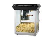 Black Lincoln Eight Ounce Antique Popcorn Machine Bar Style