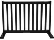 20 in. H All Wood Small Freestanding Gate in Black Finish