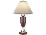 Contemporary Table Lamp w Bell Linen Shade