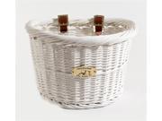 Cruiser Oval Bicycle Basket in White
