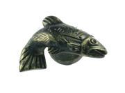 Fish Knob Right Facing Bronzed Black Set of 10