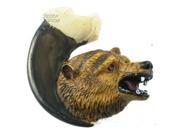 Grizzly Bear on Claw Knob Resin Set of 10