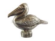 Pelican Knob Right Pewter Set of 10